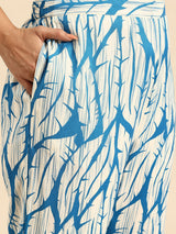 Blue Thorn Coord With 3/4 Sleeve For Women