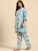 Blue Thorn Coord With 3/4 Sleeve For Women
