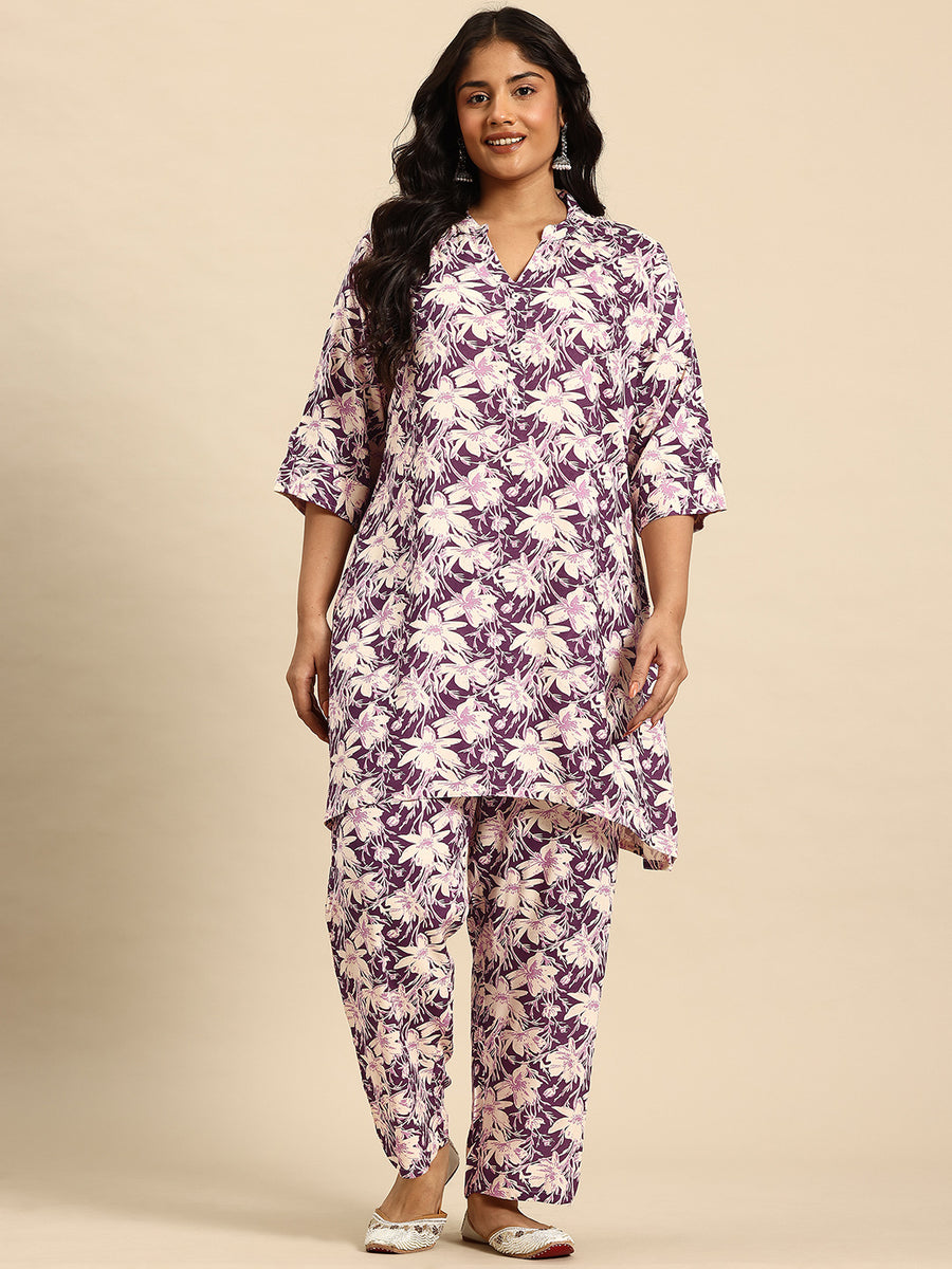 Lev Mesh Coord With 3/4 Sleeve  For Women