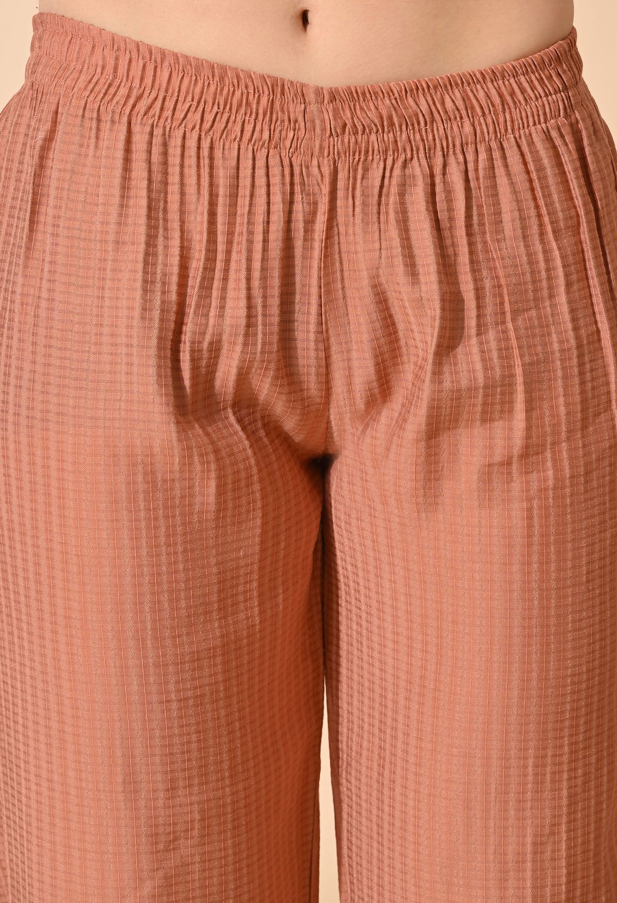 Pink Regular Kurta with Trousers