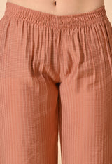 Pink Regular Kurta with Trousers