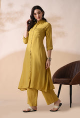 Sia Yellow Top & Bottom For Women - 2964