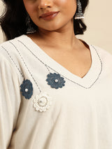 Grey Coord With 3/4 Sleeve  For Women - 2646 view 5