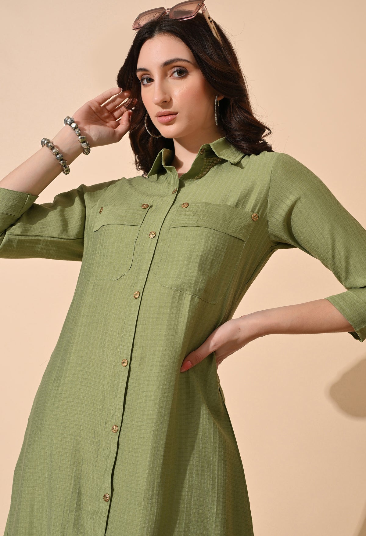 Lemon Green Top & Bottom For Women - 2964 view 1