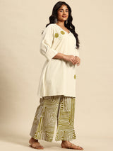 Mhd Stripes Coord With 3/4 Sleeve  For Women - 2646 view 3