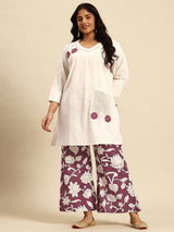 Brown Coord With 3/4 Sleeve  For Women - 2646 view 4