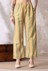 Green A Line Top  Bottom & Dupatta  For Women - 2572 view 3