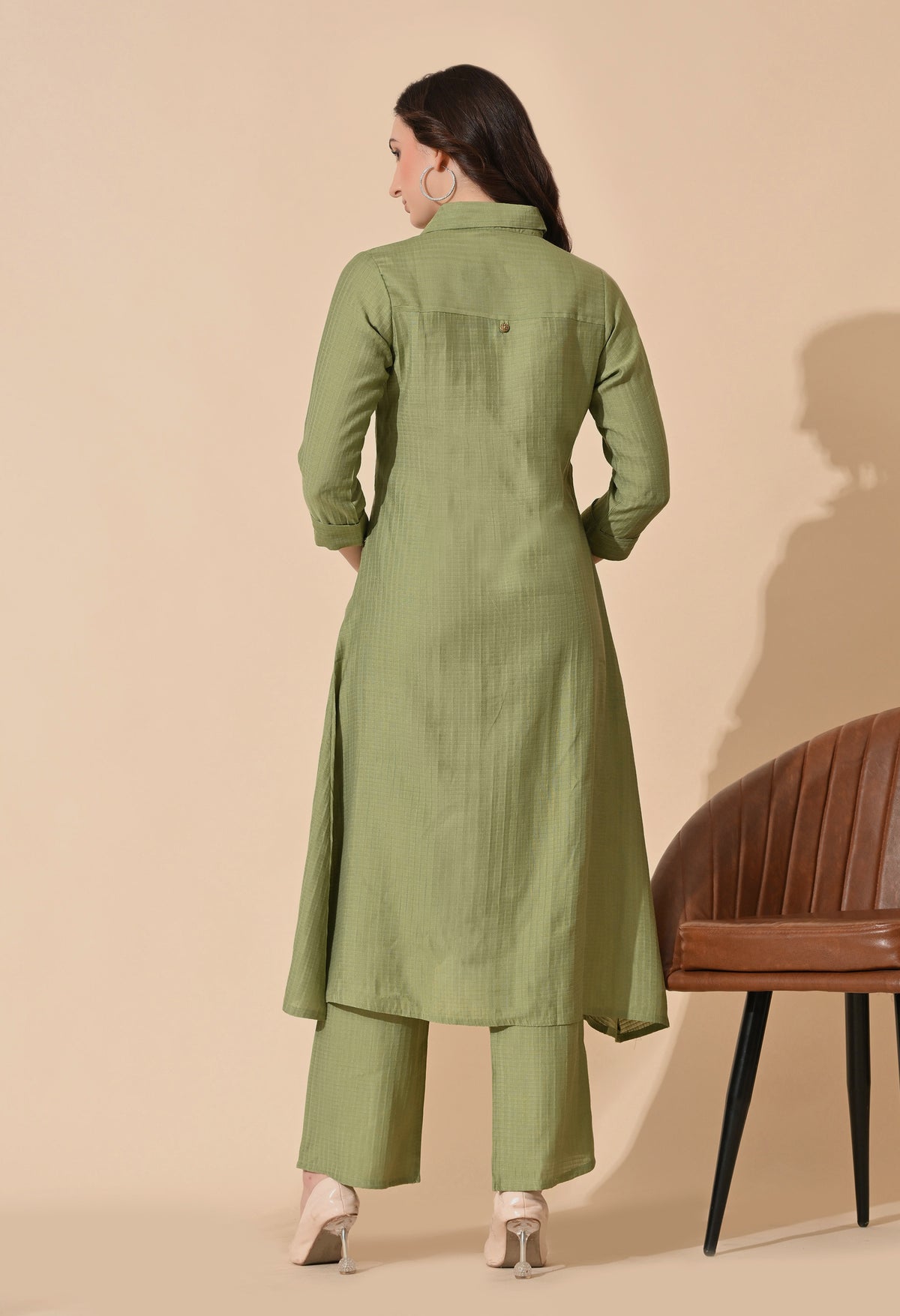 Lemon Green Top & Bottom For Women - 2964 view 3