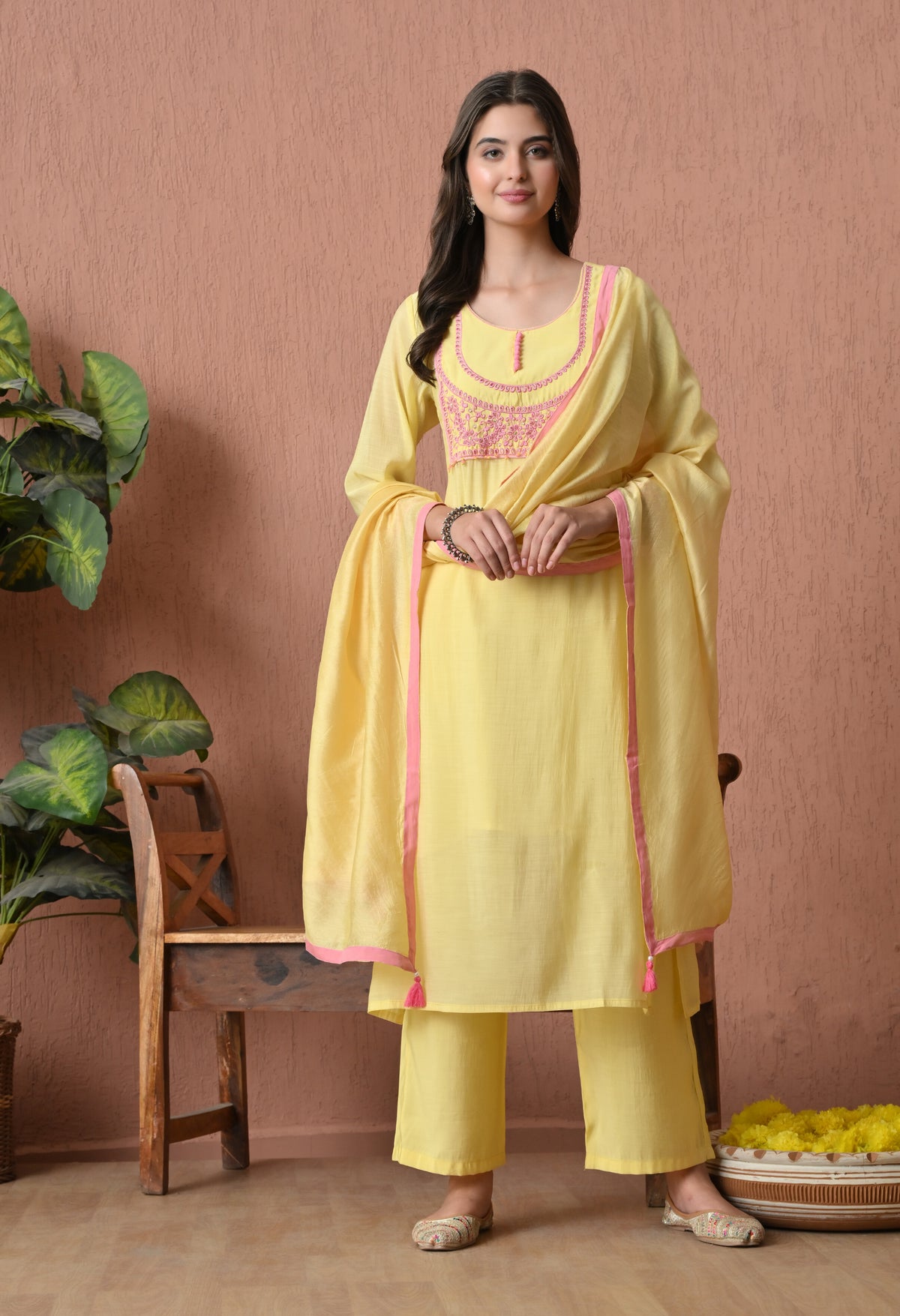 Yellow 3 PCS - 2654 view 2
