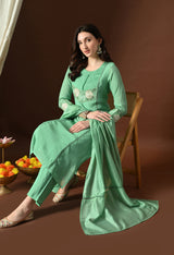 Rama A Line Top  Bottom & Dupatta  For Women - 2980 view 1
