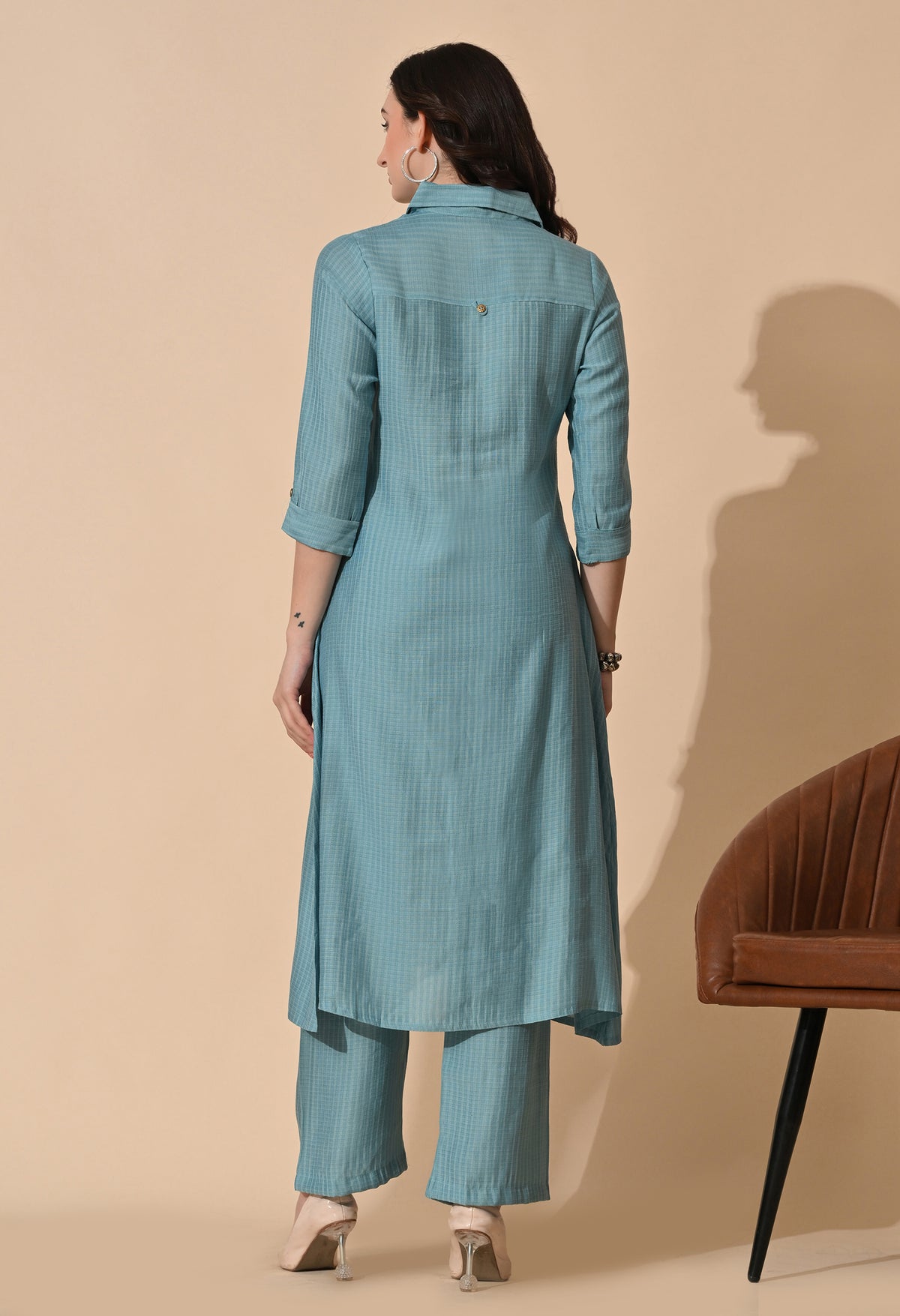 Blue Top & Bottom For Women - 2964 view 5
