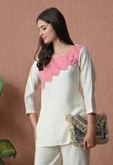 Pink CoOrd Set For Women - 2911 view 3